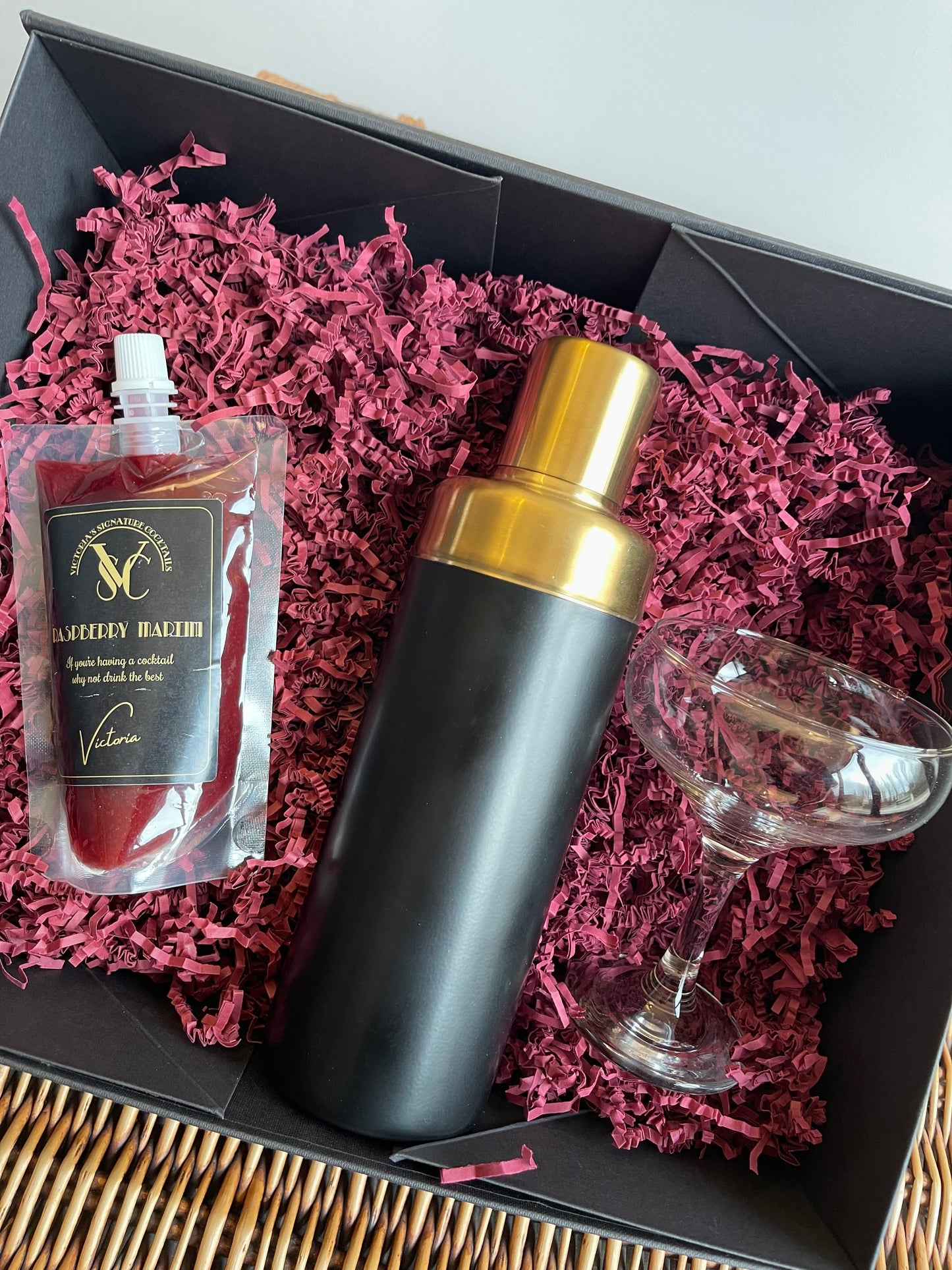 Raspberry Martini Cocktail Gift Set