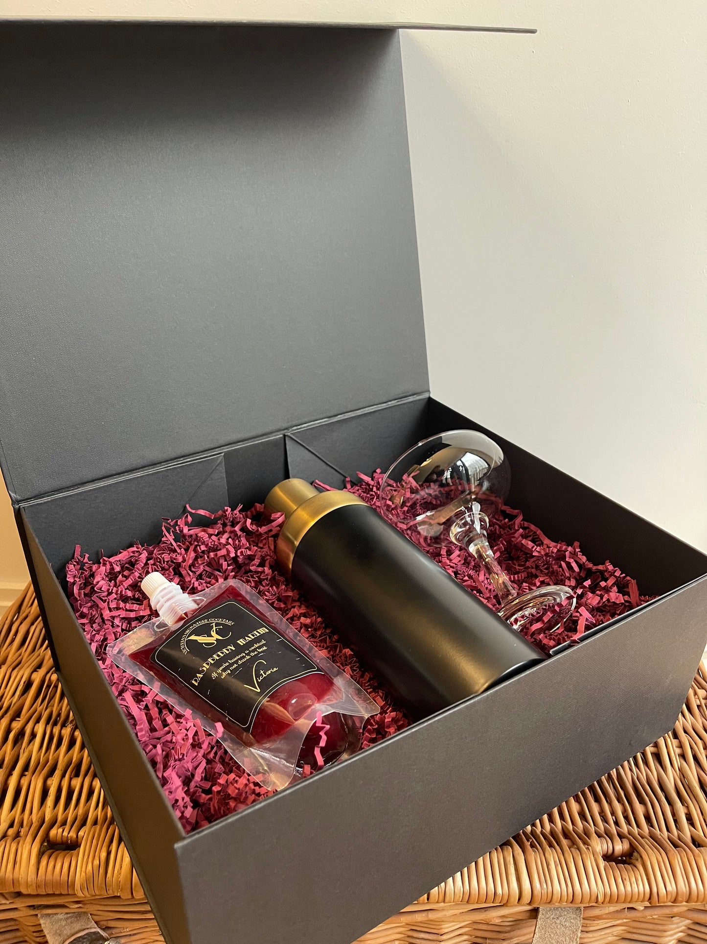 Raspberry Martini Cocktail Gift Set